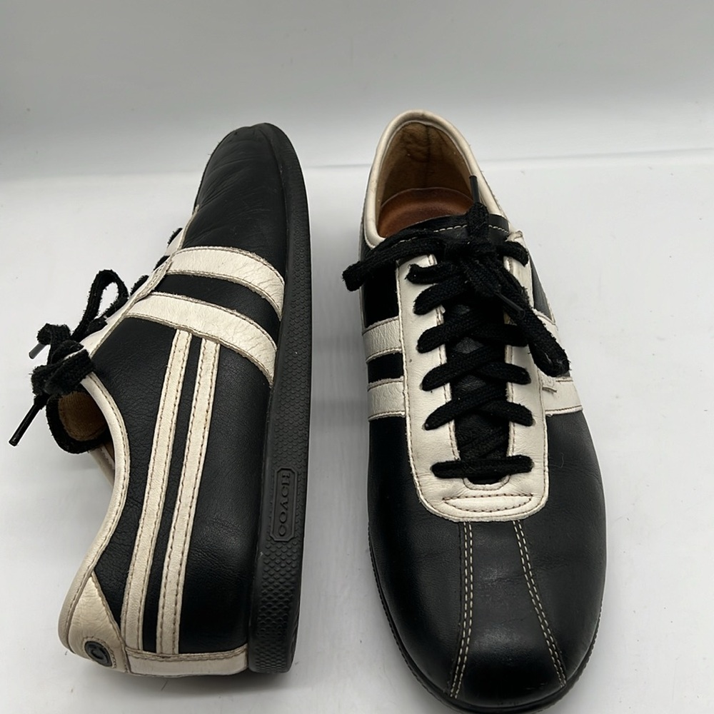Coach Mens Frasier Leather Casual Sneaker Lace Up Shoe Size 8 M - Picture 5 of 8